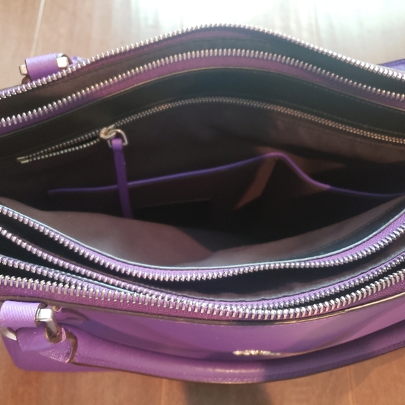 Purple Iris Coach Tote - Picture 3 of 9